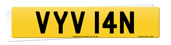 Registration number VYV 14N